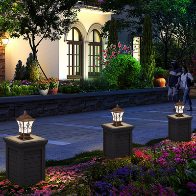 Holiday Backyard Led Post Lamp Fixtures  Exterior Top Post  6V 5W