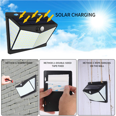 Solar Energy Wall Lamp 228 Led 212 Smd Led 1.8w 3-5m 155x110x55mm